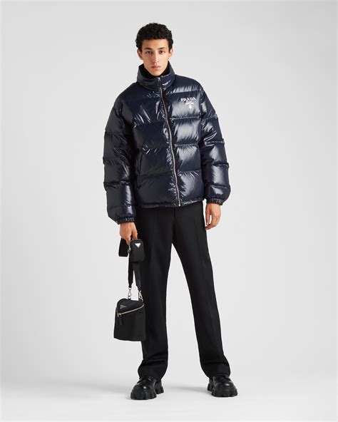 prada long jacket men|Prada down jacket men's.